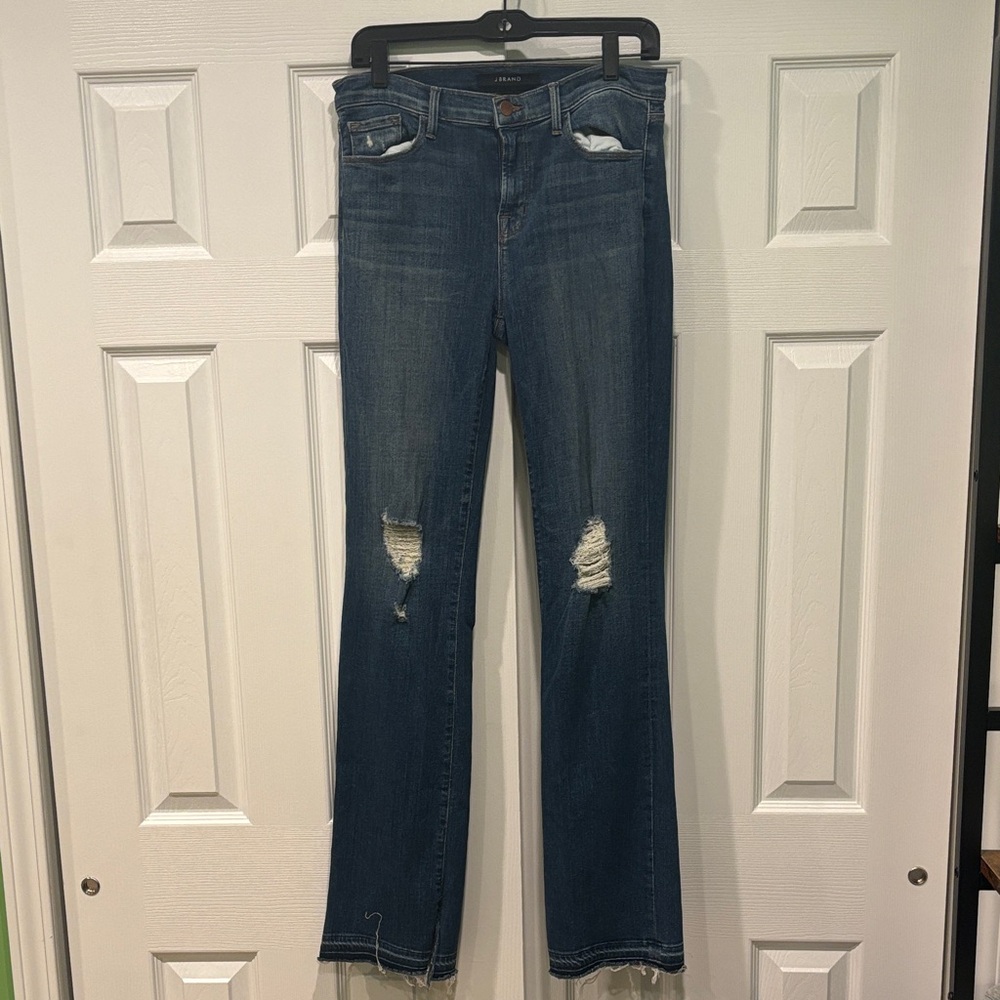 J. Brand Bootcut Distressed Denim Jeans Size 30